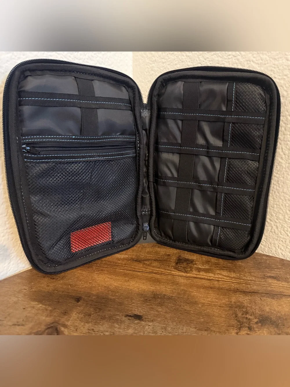 Larnell Alan Leather Tech Organizer & Travel Case